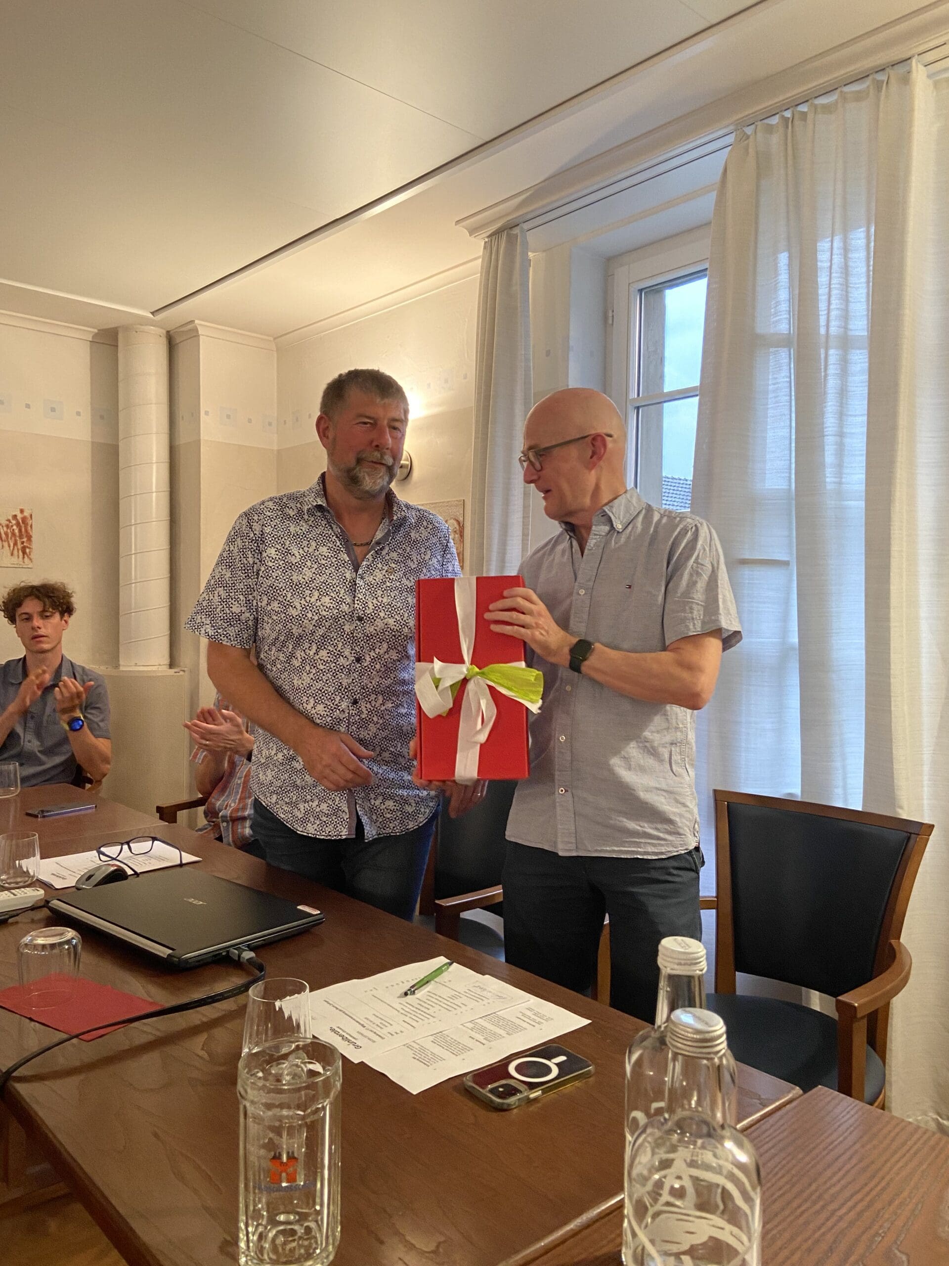 Thomas Scheuzger und Adrian Borer von der GLP Zofingen